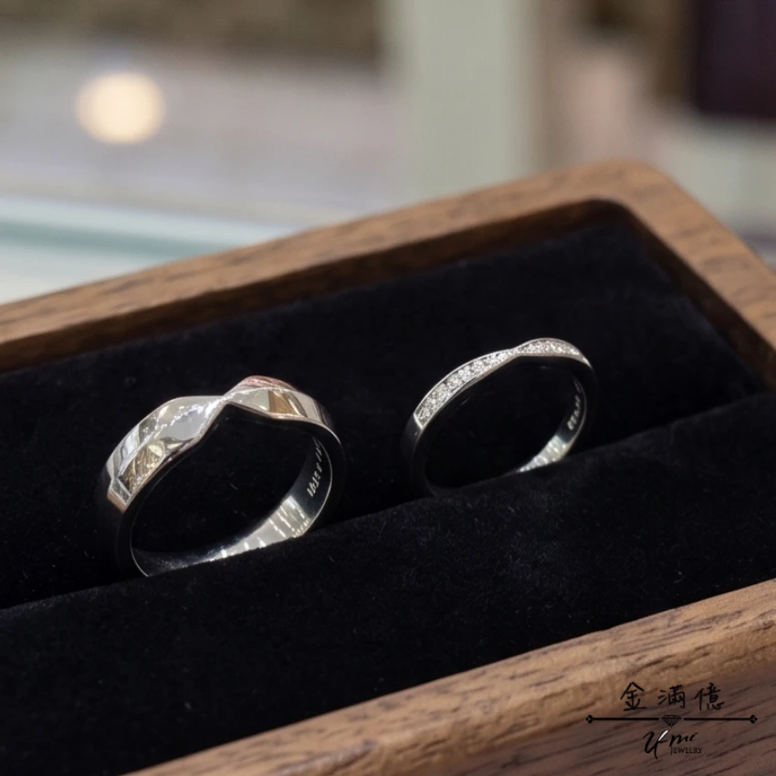 白金戒指-脈絡餘音- 結婚對戒|鉑金對戒_02