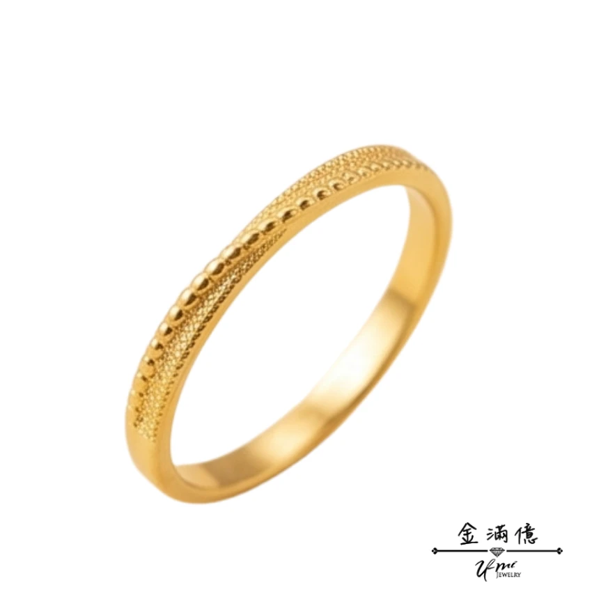 漫步時光-黃金戒指｜女生金戒指
