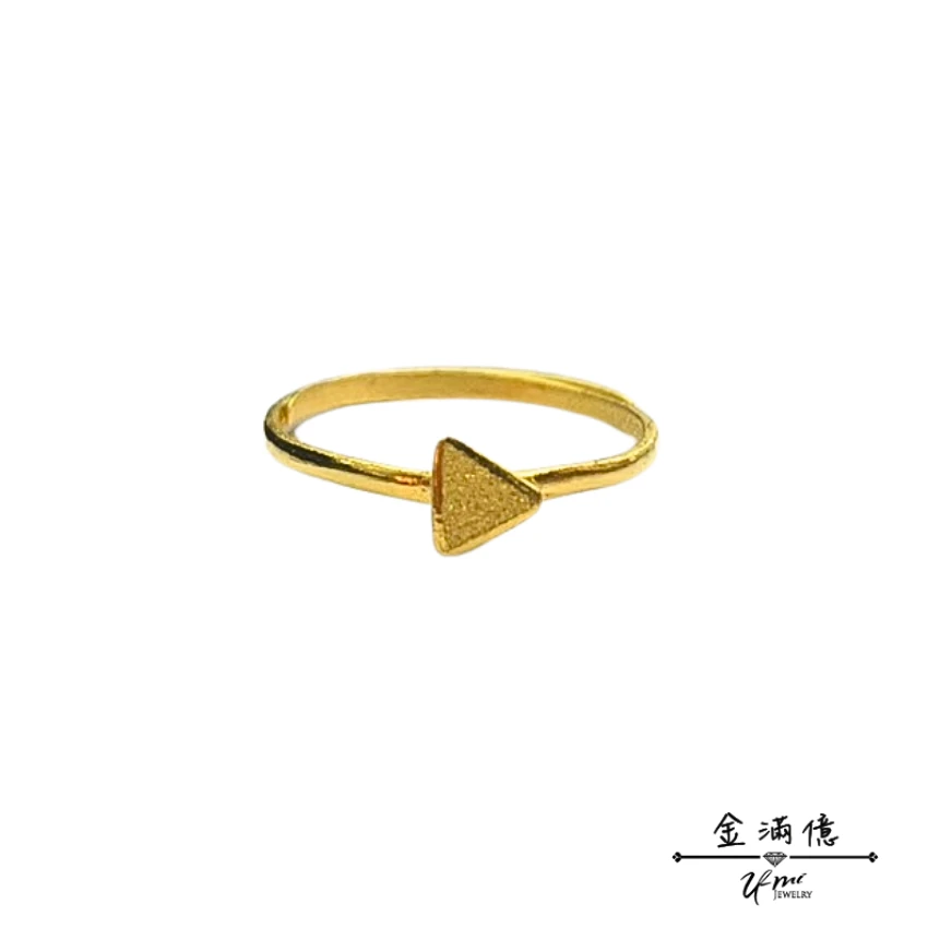 極簡幾何美學-黃金戒指｜女生金戒指