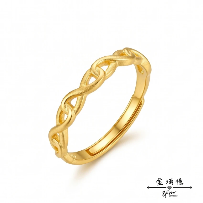 繾綣微光-黃金戒指｜女生金戒指