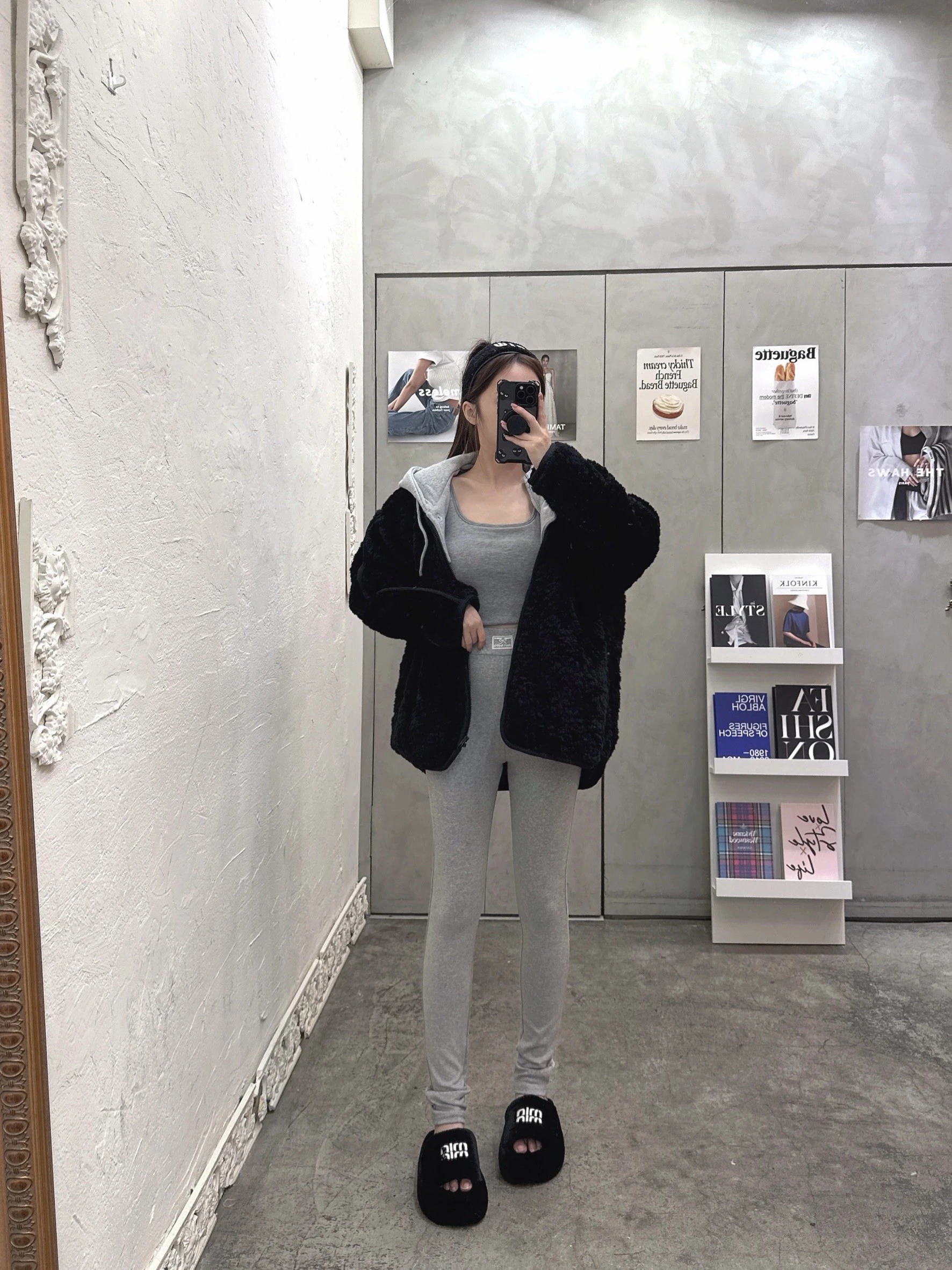 (現貨)獨家必包色蕾絲標刷毛內搭褲