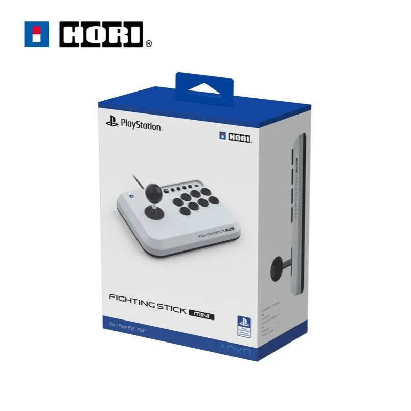 【HORI】 PS5/PS4/PC 有線格鬥迷你搖桿 白色 (SPF-038A) SPF-038