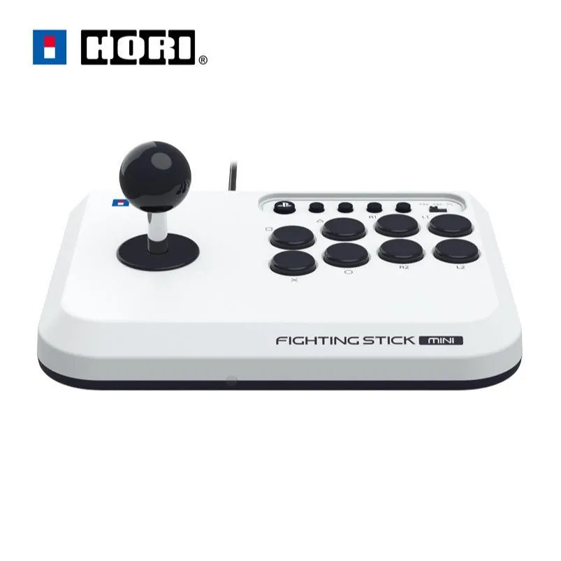【HORI】 PS5/PS4/PC 有線格鬥迷你搖桿 白色 (SPF-038A) SPF-038
