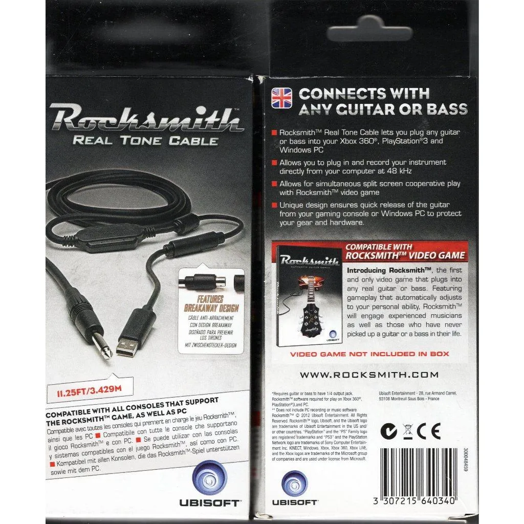 搖滾史密斯 音源線 導線 Rocksmith Real Tone Cable PS5 PS4 PC XBOX