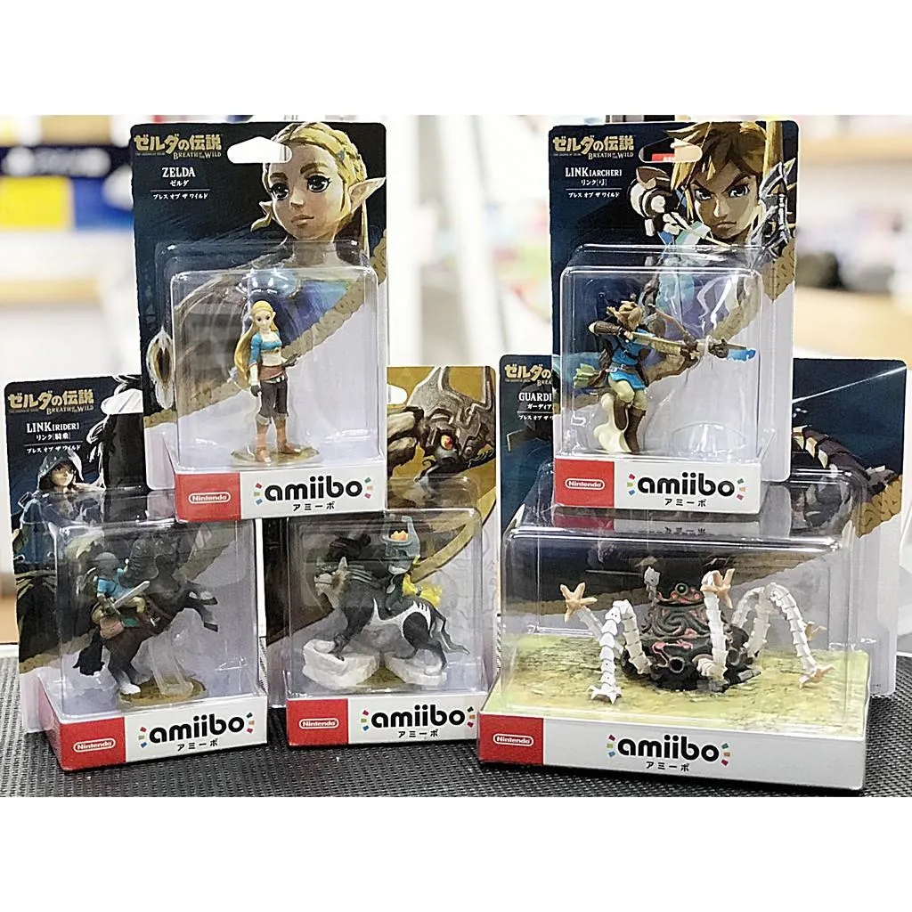 Amiibo 薩爾達傳說 林克 公主 守護者 四英傑 狼林克 騎乘 拉弓 曠野之息 王國之淚