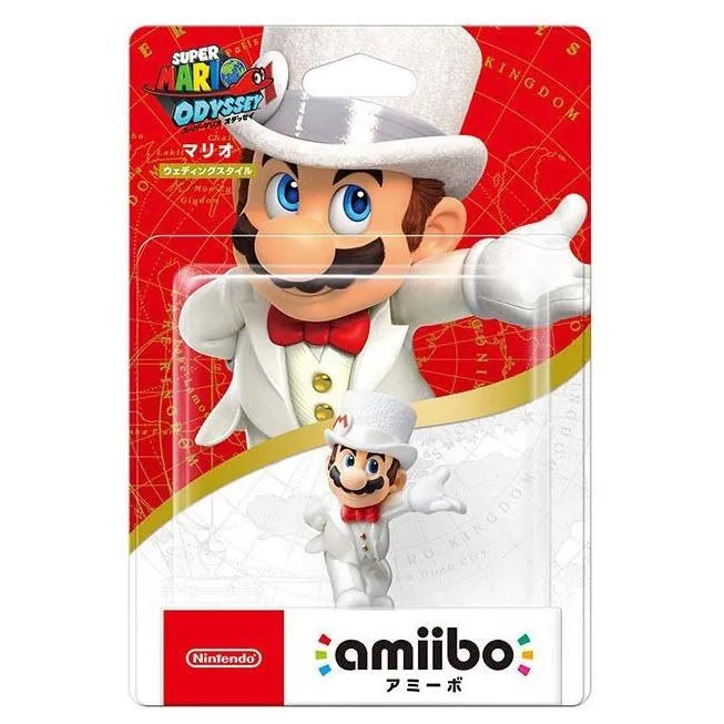 Amiibo-瑪利歐-超級瑪利歐 奧德賽(白色禮服)