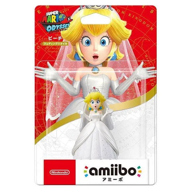 AMIIBO-碧姬公主-超級瑪利歐 奧德賽(白色禮服)
