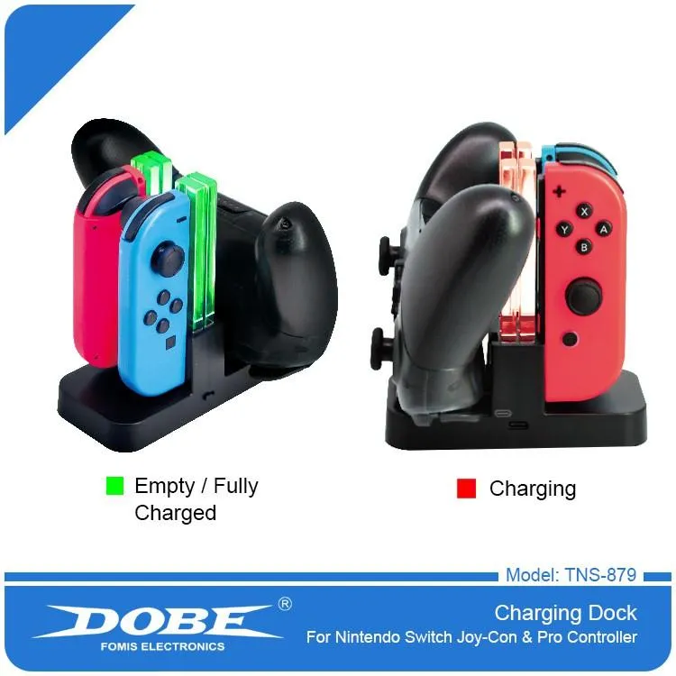 NS Switch DOBE JOY-CON+PRO 手把控制器 多功能充電座 充電架 座充 TNS-879