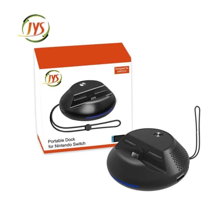 【JYS】 NS Switch 圓形便攜式底座 Switch HDMI轉換底座含PCB板 充電支架 JYS-NS156