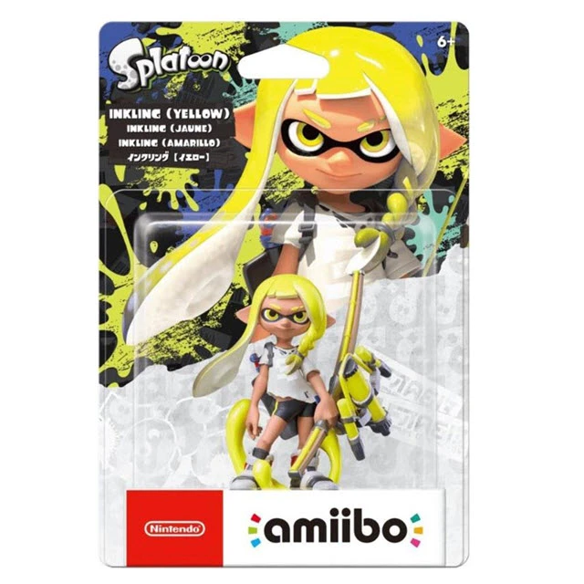 AMIIBO 斯普拉遁3 漆彈大作戰 魷魚族 章魚圈 小鮭魚 黃色 藍色