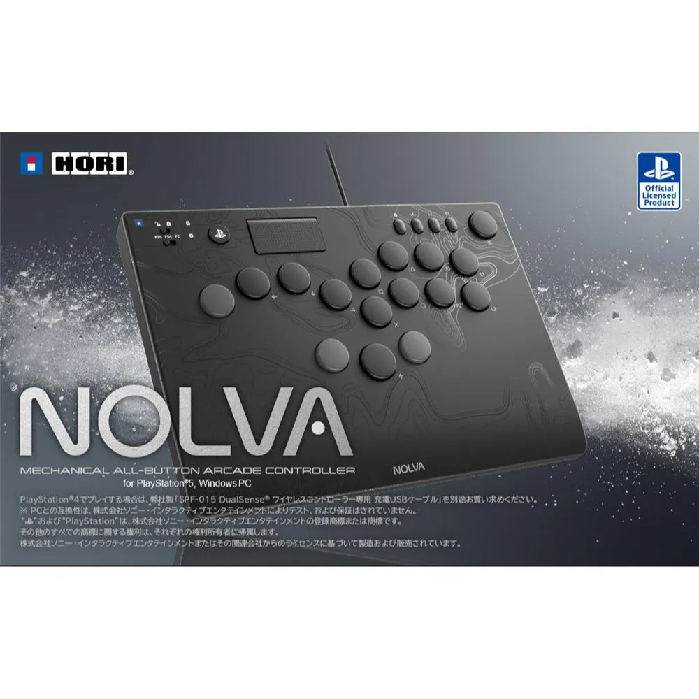 【 HORI】 PS5 / PC NOLVA 機械式全按鈕街機控制器（SPF-049）