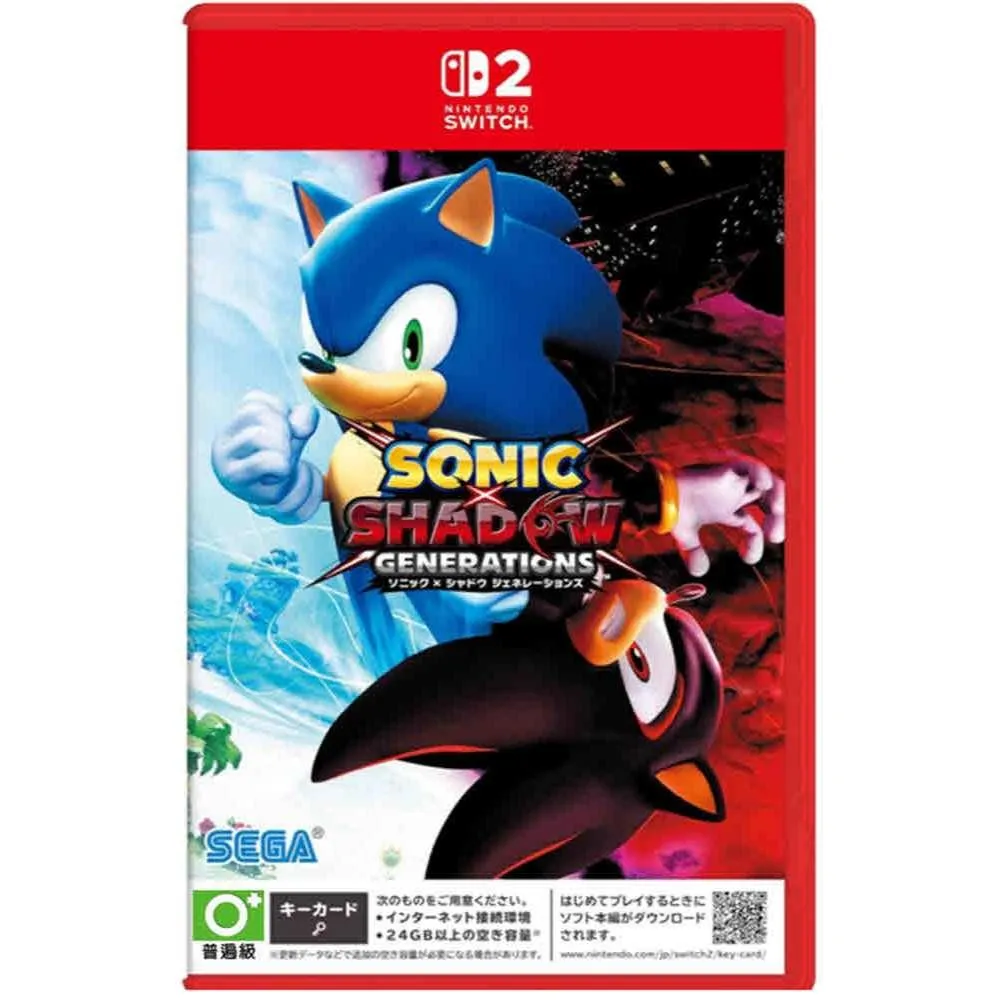 NS2 索尼克×夏特 世代重啟 中文版 鑰匙卡