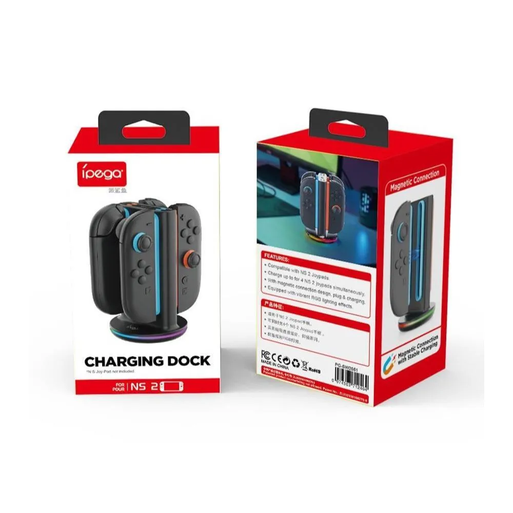 【IPEGA】【NS2】 JOY CON 小手柄磁吸式充電底座 派鯊魚（PG-SW2051）