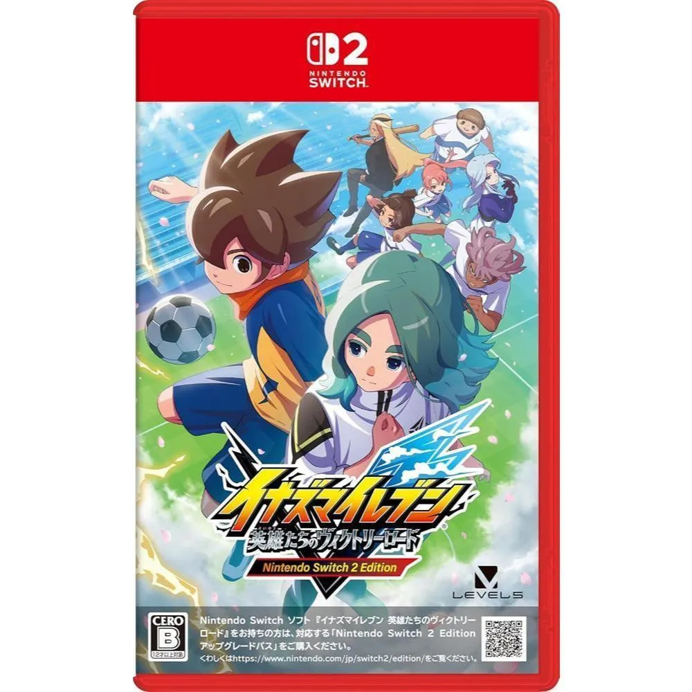 NS2 閃電十一人 英雄們的勝利之路 日版 中文版 NS1代機可遊玩
