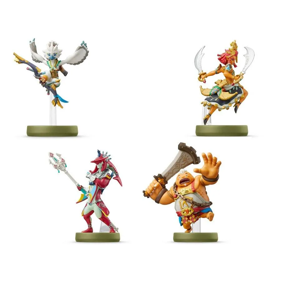 【艾達電玩】全新現貨 AMIIBO 薩爾達傳說 王國之淚 四英傑 丘栗 阿沅 希多 露珠