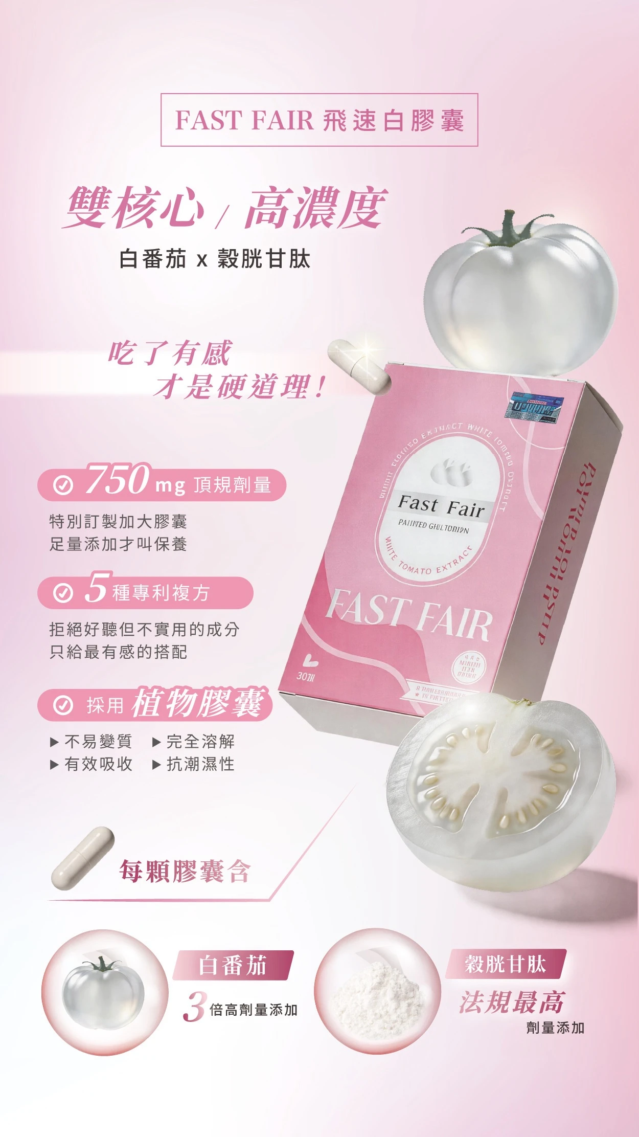 Fast Fair飛速🥛 | 外防內調x精準透亮x高劑量配方