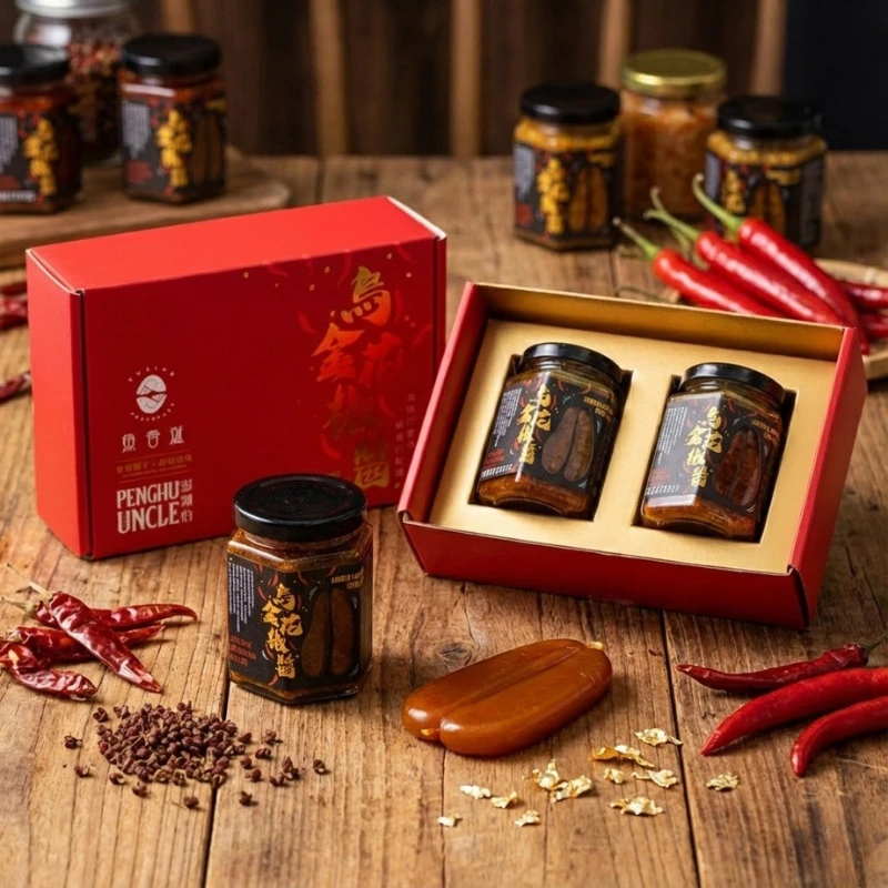 【澎湖伯x魚香涎】烏金花椒醬禮盒