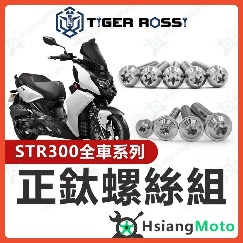 【翔好機車】STR 全車螺絲 銀色 鈦螺絲 鈦合金螺絲 鐵板牙 車殼螺絲 鐵板牙螺絲 空濾螺絲 STR 300