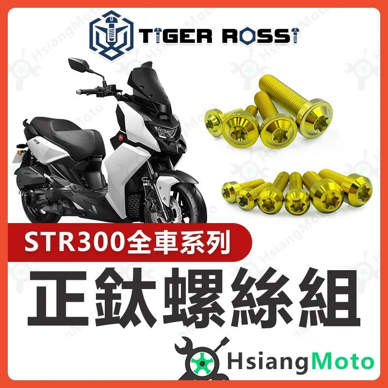 【翔好機車】STR 全車螺絲 金色 鈦螺絲 鈦合金螺絲 鐵板牙 車殼螺絲 鐵板牙螺絲 空濾螺絲 STR 300