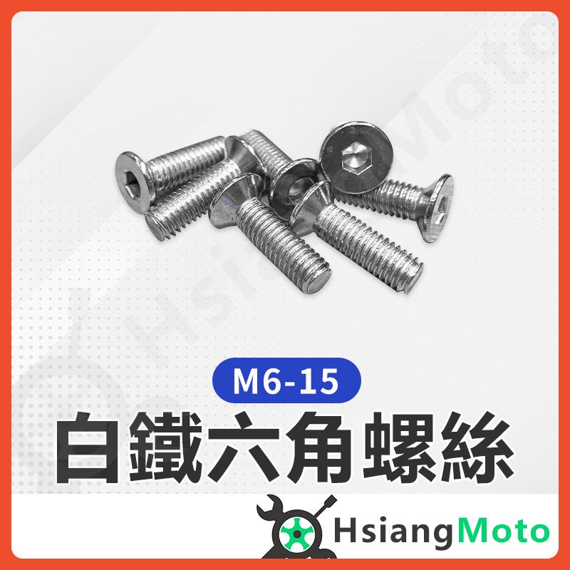 【翔好機車】車牌螺絲 M6 白鐵螺絲 M6螺絲 螺絲 六角螺絲  車牌墊片