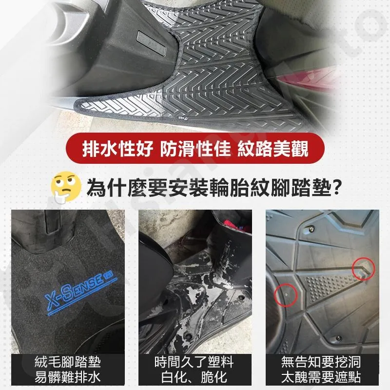 【翔好機車】S7 S7R 機車腳踏墊 S6 腳踏墊 排水腳踏墊 止滑 腳踏墊 機車腳踏 光陽機車 新車必備