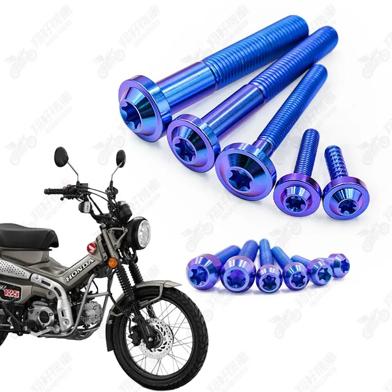 【翔好機車】CT125 鈦螺絲 全車螺絲 寶藍 後照鏡螺絲 鈦合金螺絲 鐵板牙 車殼螺絲 鐵板牙螺絲 卡座螺絲