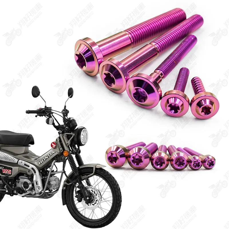 【翔好機車】CT125 鈦螺絲 全車螺絲 粉紫 後照鏡螺絲 鈦合金螺絲 鐵板牙 車殼螺絲 鐵板牙螺絲 卡座螺絲