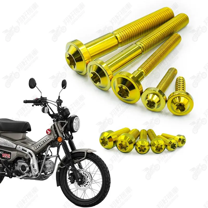 【翔好機車】CT125 鈦螺絲 全車螺絲 金色 後照鏡螺絲 鈦合金螺絲 鐵板牙 車殼螺絲 鐵板牙螺絲 卡座螺絲