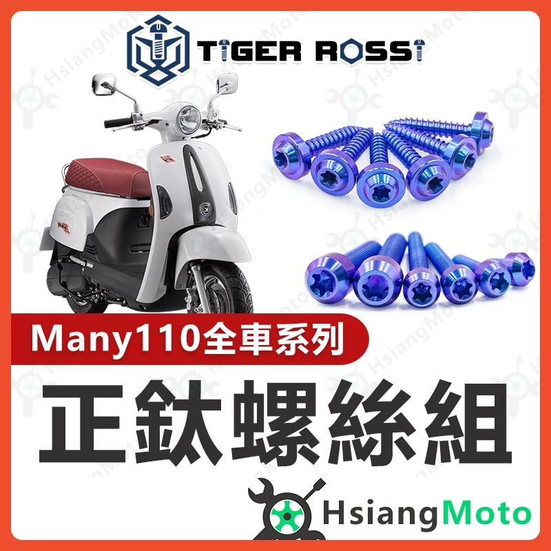 【翔好機車】Many 110 全車螺絲 Many 鈦螺絲 寶藍 Many110 鈦合金螺絲 鐵板牙 車殼螺絲 空濾螺絲