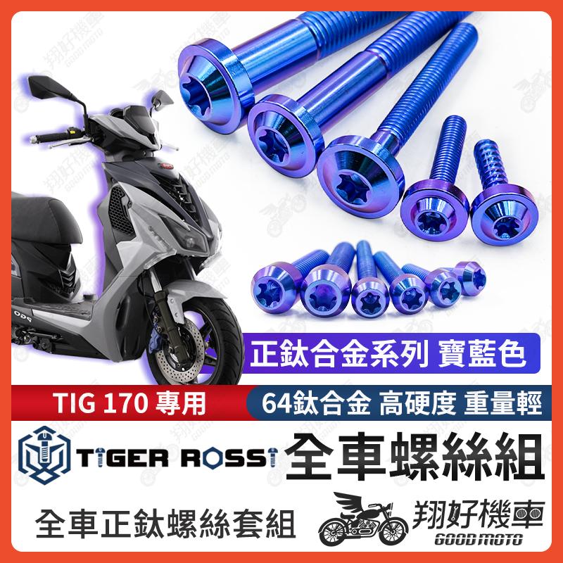 【翔好機車】TIG 螺絲 鈦螺絲 寶藍 鐵板牙 車殼螺絲 傳動螺絲 空濾螺絲 PGO TIG TIG 170 全車螺絲