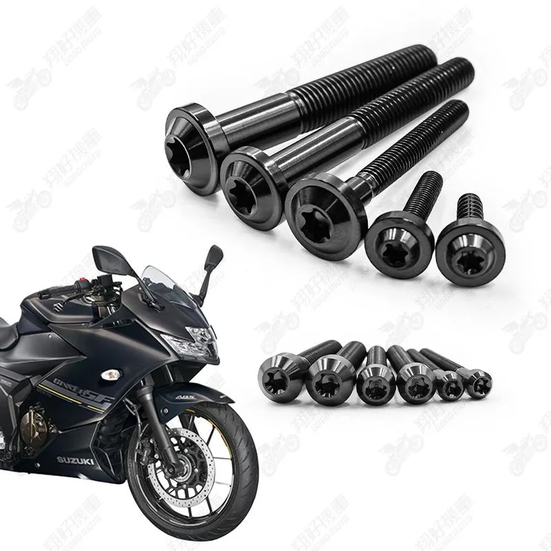 【翔好機車】Gixxer SF 250 鈦螺絲 全車螺絲 黑色 後照鏡螺絲 鈦合金螺絲 鐵板牙 車殼螺絲 鐵板牙螺絲