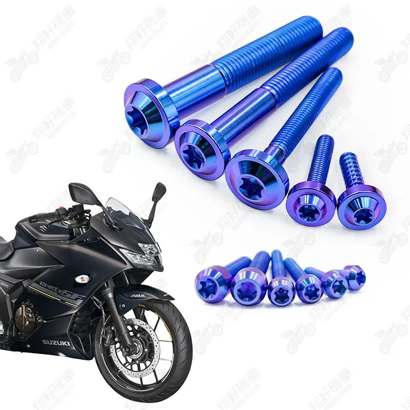 【翔好機車】Gixxer SF 250 鈦螺絲 全車螺絲 寶藍 後照鏡螺絲 鈦合金螺絲 鐵板牙 車殼螺絲 鐵板牙螺絲