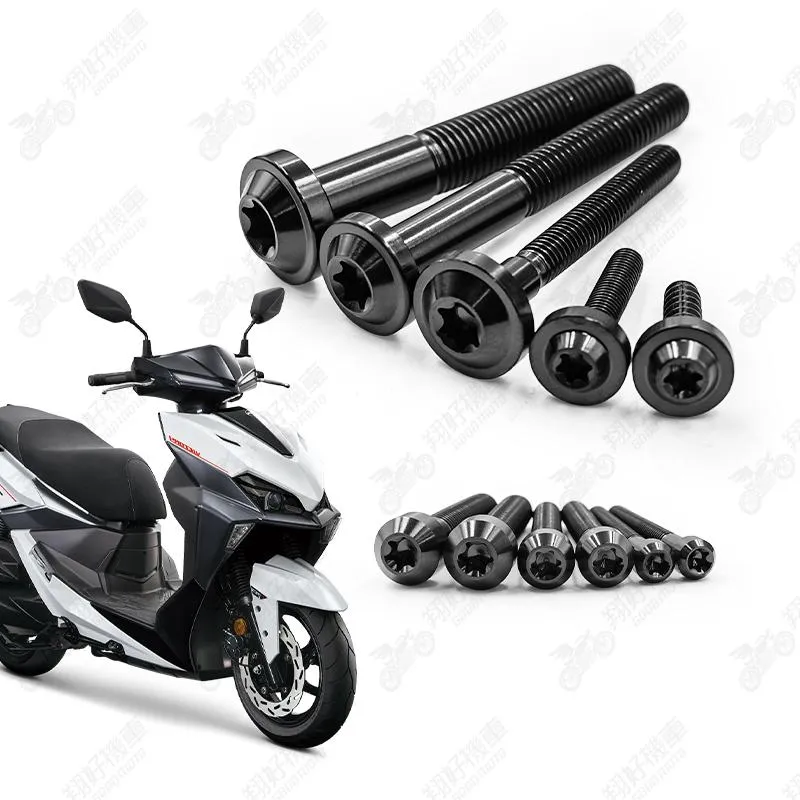 【翔好機車】26年 JETSL+ 鈦螺絲 JET SL 158 全車螺絲 黑色 SL125 鈦合金螺絲 碟盤螺絲 鐵板牙
