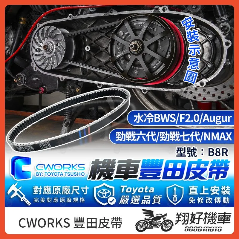 【翔好機車】TOYOTA 豐田 皮帶 傳動皮帶 機車皮帶 B8R 勁戰六代 勁戰七代 NMAX 七代戰 六代戰 勁戰7代