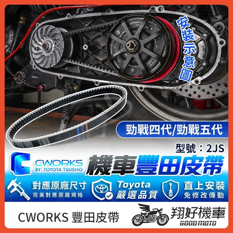 【翔好機車】TOYOTA 豐田 皮帶 傳動皮帶 機車皮帶 2JS 勁戰四代 勁戰五代 四代戰 五代戰 勁戰4代 勁戰5代
