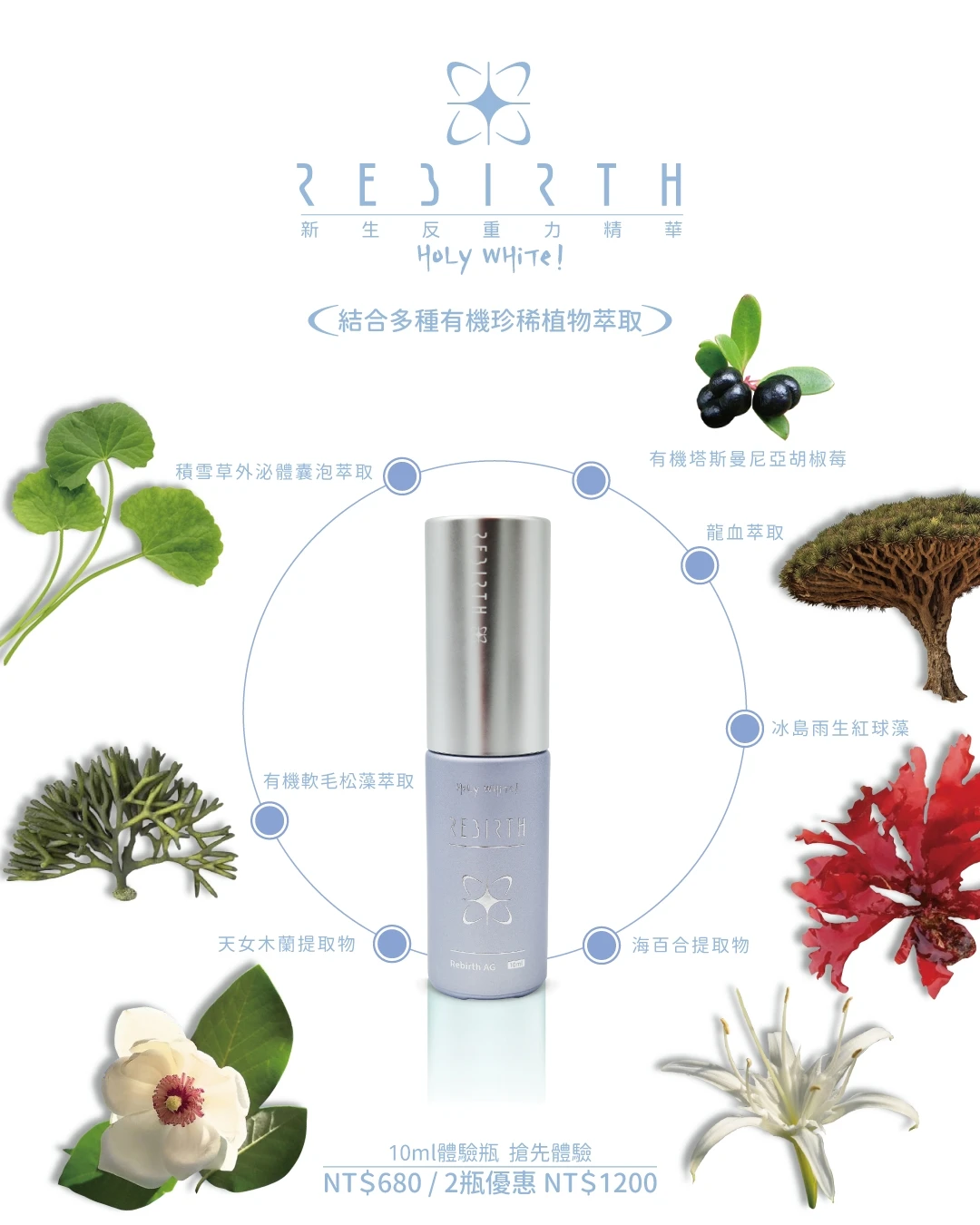 HoLy WHiTe 新生反重力精華 外泌體精華液