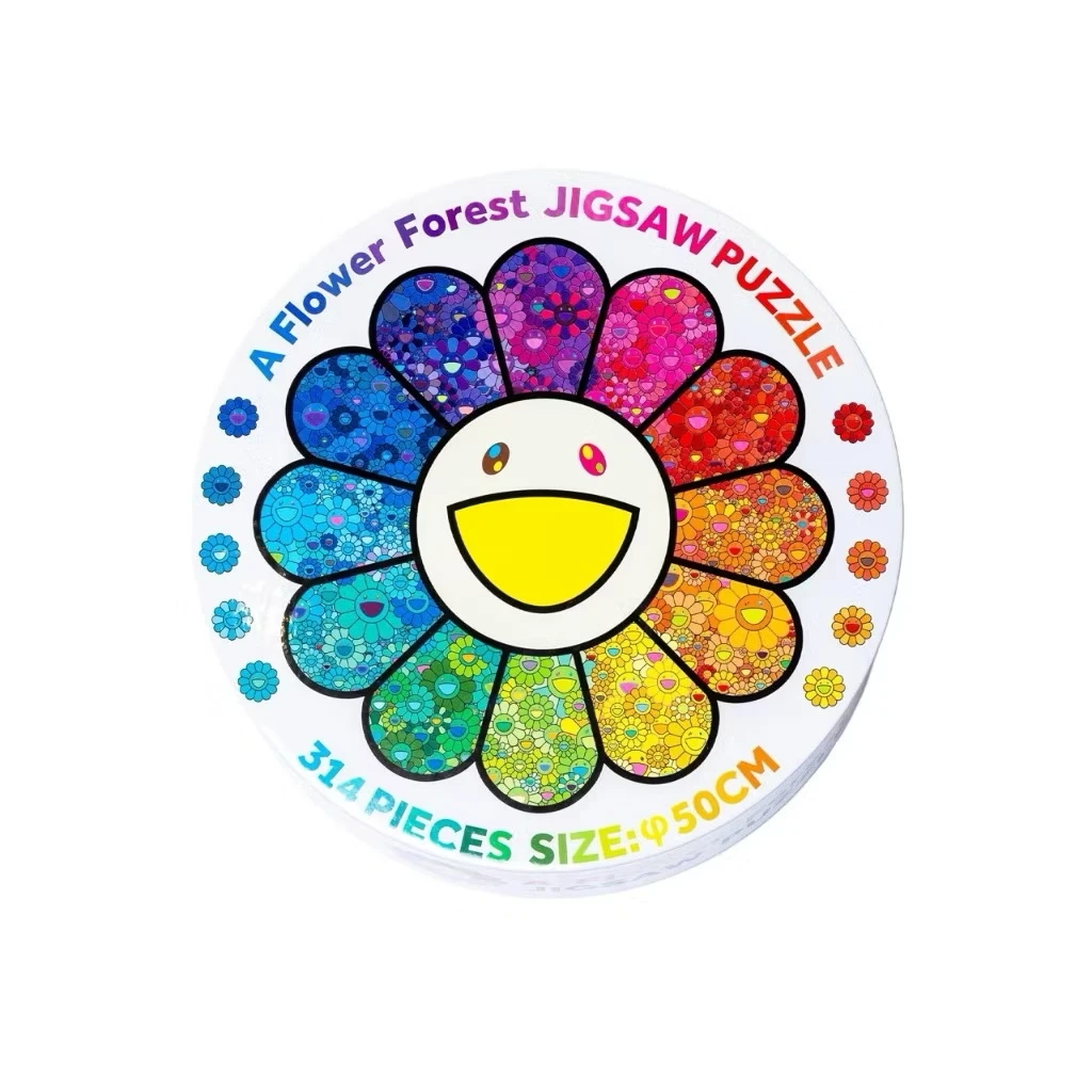 村上隆 A Flower Forest Jigsaw 漸層彩色花朵小花 拼圖