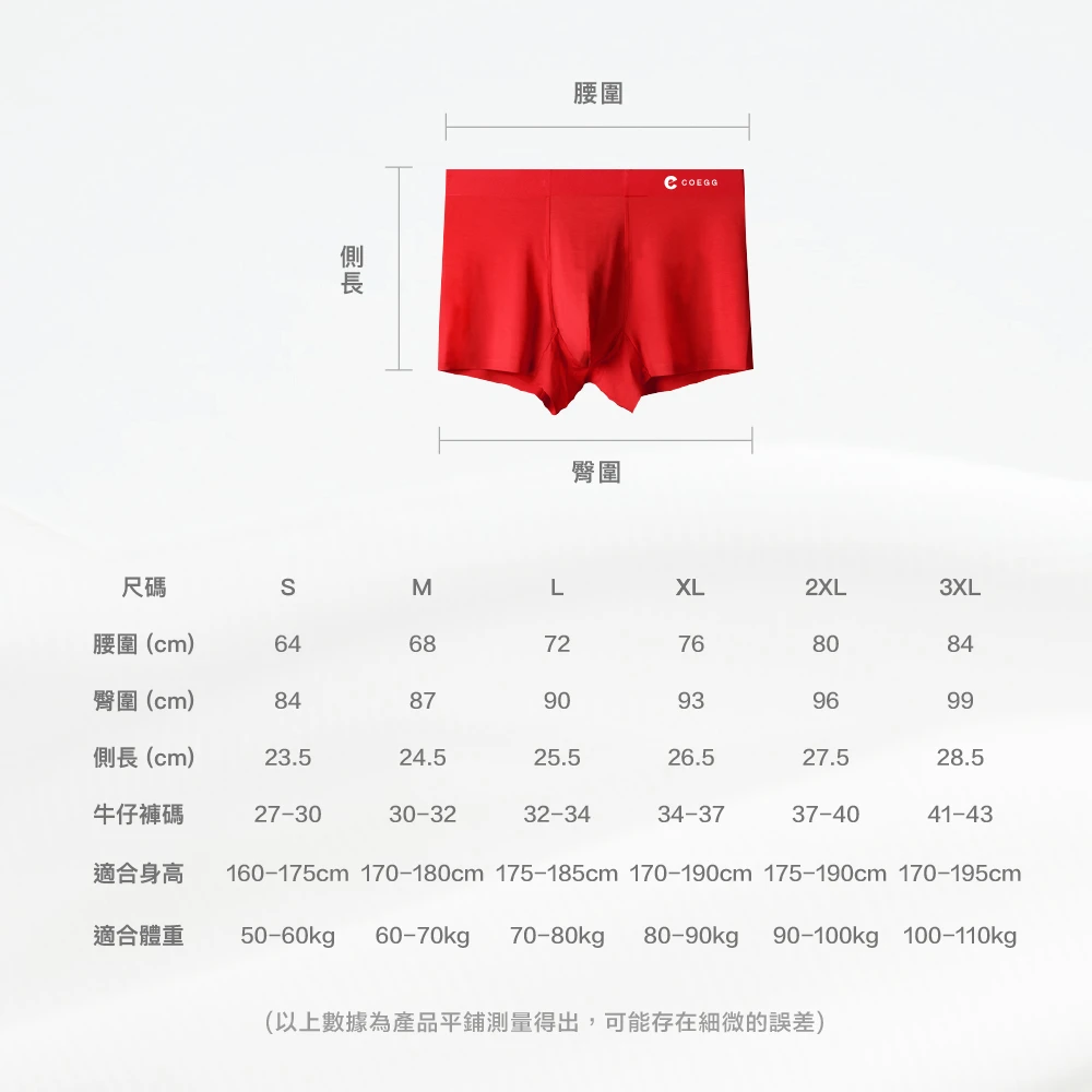 開運喜氣紅內褲(三件/盒) Classic Box