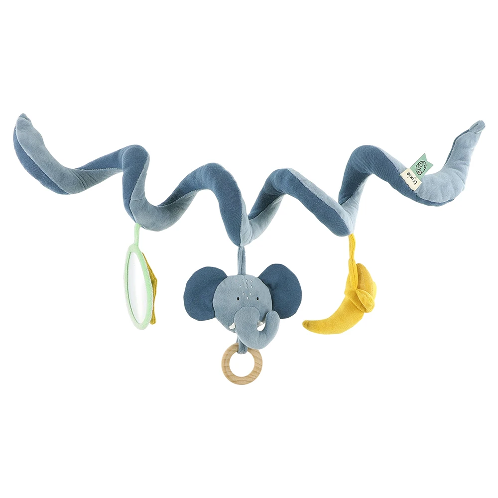 【比利時Trixie】動物造型捲捲安撫玩具-逗趣小象