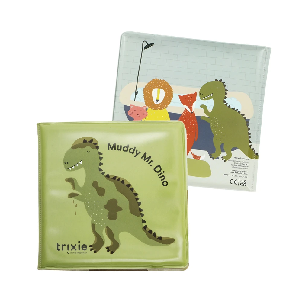 【比利時Trixie】神奇變色洗澡書-威力恐龍