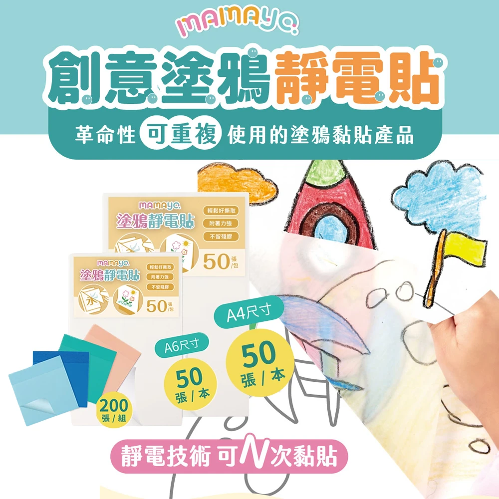 【mamayo】創意塗鴉靜電貼
