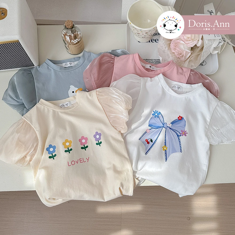 CT 2112可愛澎袖印花上衣
