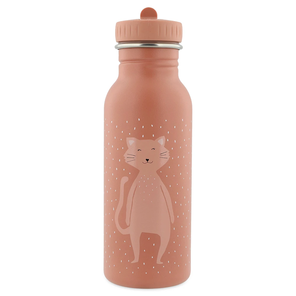 【比利時Trixie】動物愛喝水隨身瓶500ml-甜笑貓咪