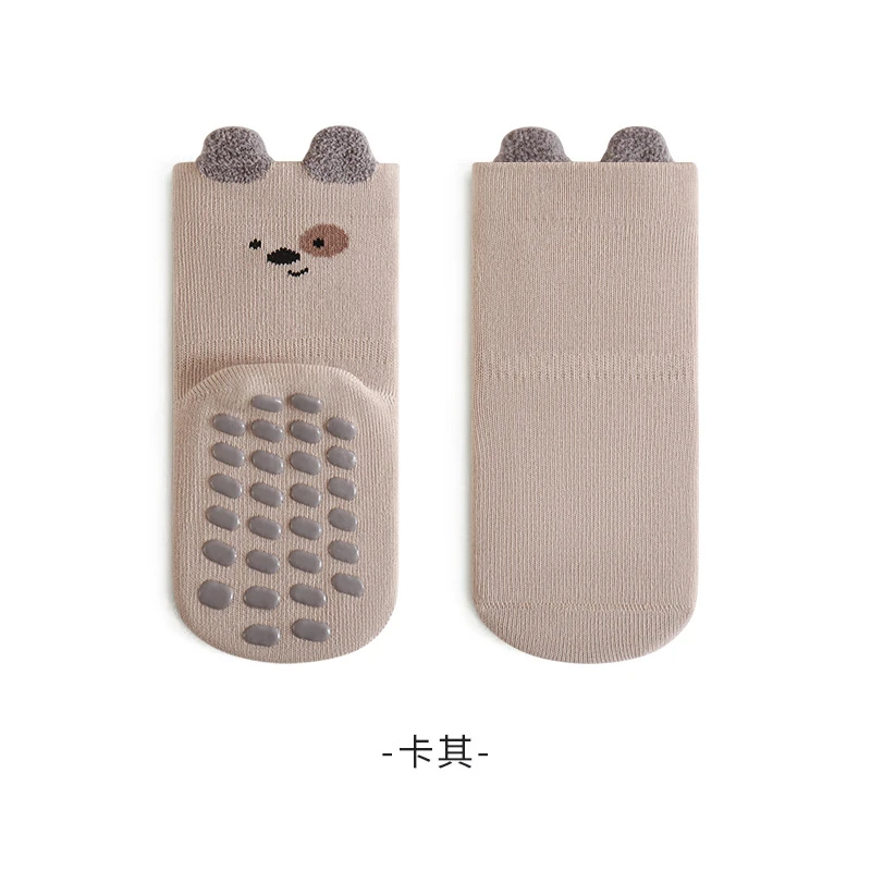 SU 2238拼色小動物防滑寶寶襪