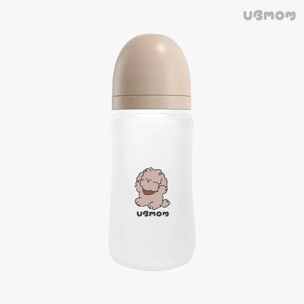 【韓國UBMOM】可可狗&奶糖狗狗矽膠玻璃奶瓶