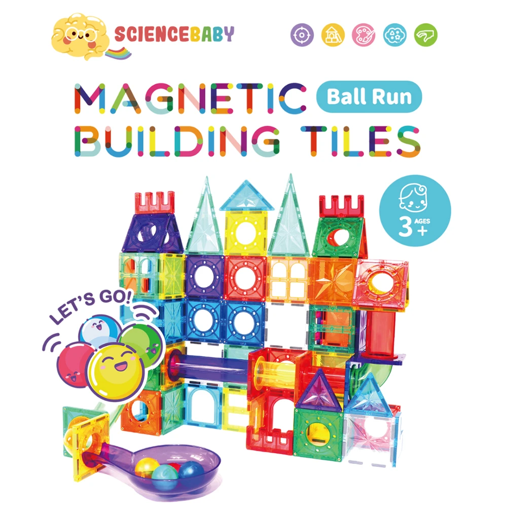 【SCIENCE BABY】球道-彩色管100片