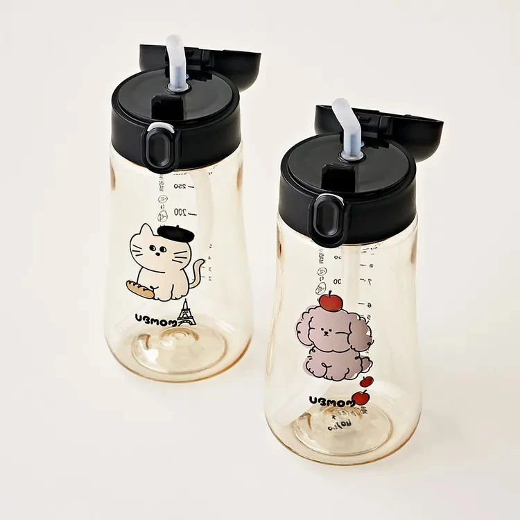 【韓國UBMOM】可可狗&畫家喵咪吸管杯360ml