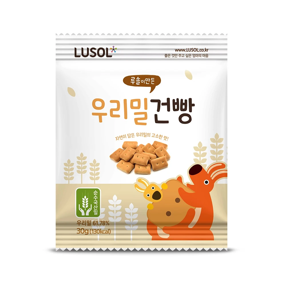 【韓國Lusol】小麥芽餅乾  適合月齡12m+