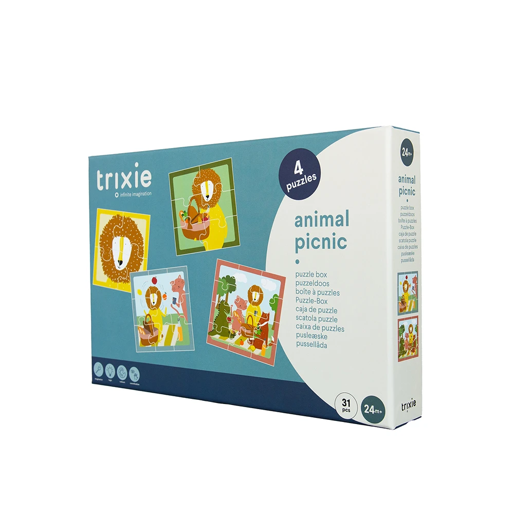 【比利時Trixie】拼圖寶盒-野餐派對