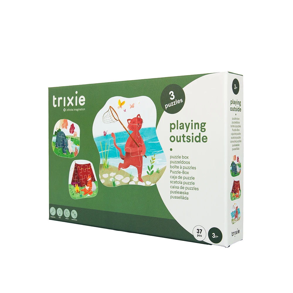 【比利時Trixie】拼圖寶盒-戶外樂遊